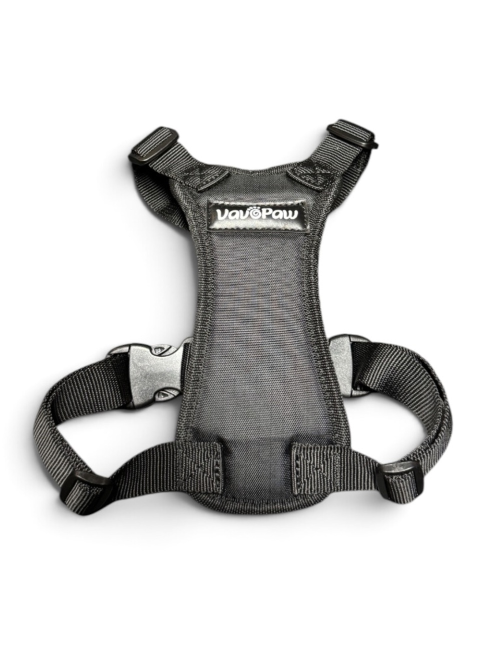 VavoPaw Medium Dog Harness Black Adjustable Padded Vest NWOT